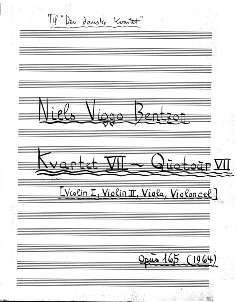 Strygekvartet Nr. 7 / String Quartet No. 7 Op